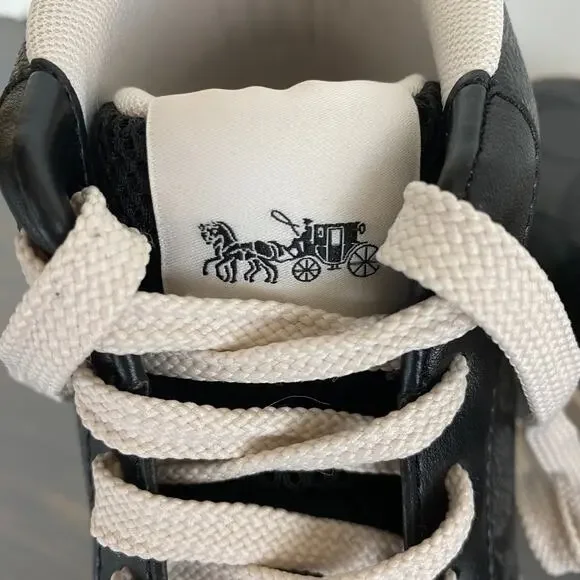 Coach Clip High Top Men’s Sneaker Charcoal Black G5385 Size 10D NWOB - Picture 4 of 11